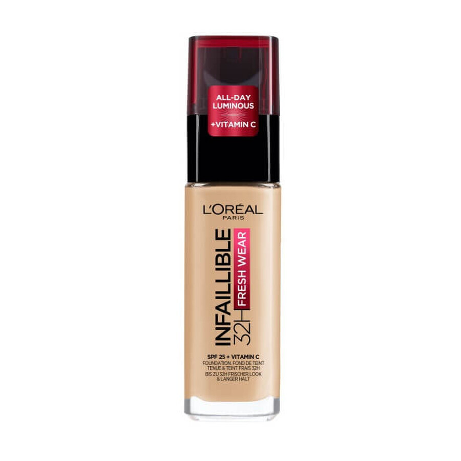 L Oreal Paris Infaillible 32H Fond de ten de lungă durată 100 Linen, 30ml