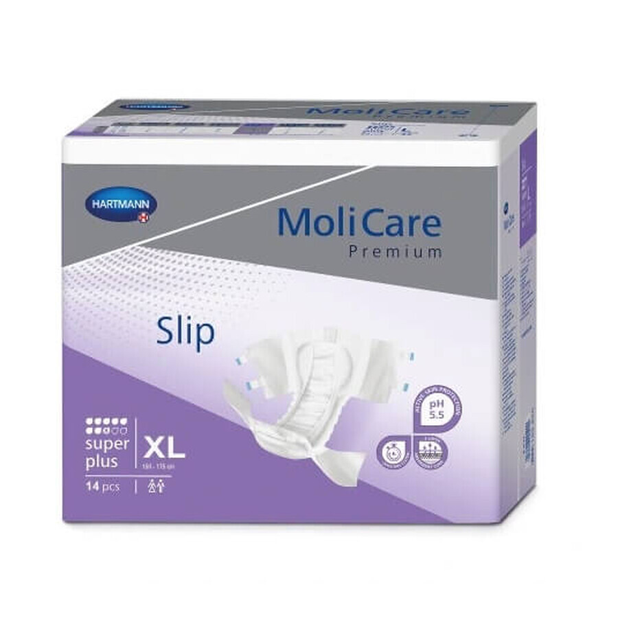 Molicare Premium Slipluiers, Super Plus, XL, 14 stuks - Lange levensduur!