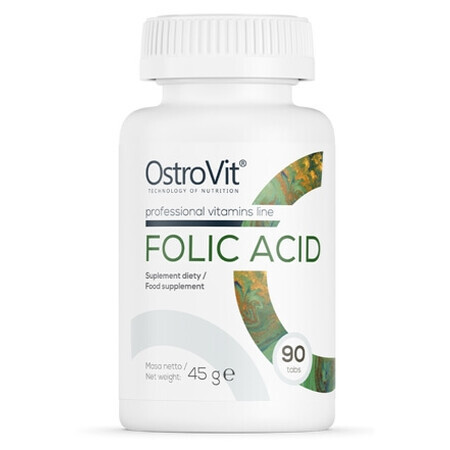 Acid folic OstroVit, 90 comprimate