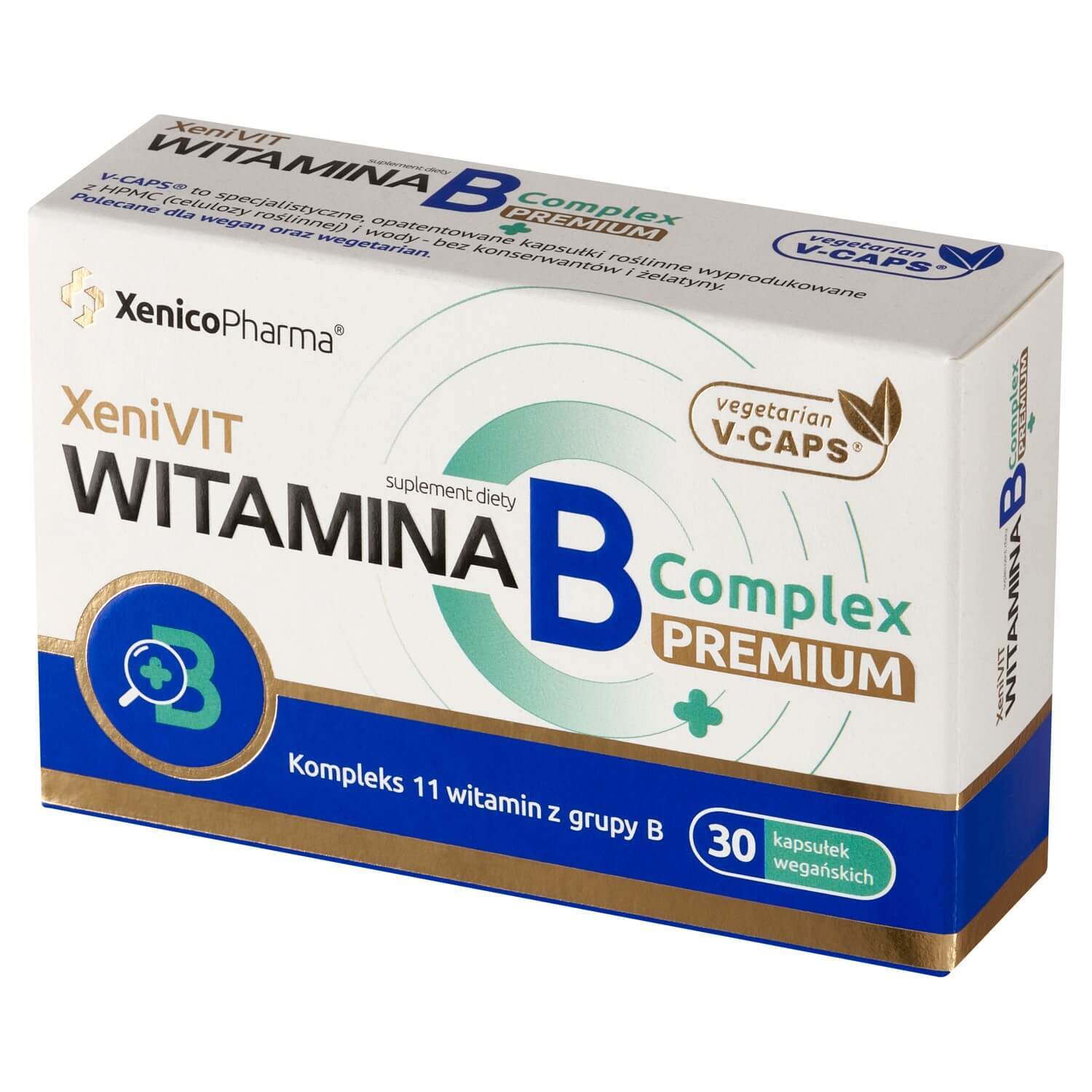 XeniVIT Vitamina B Complex Premium, 30 capsule