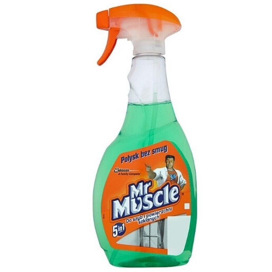 Mr Muscle, Detergent pentru sticlă și alte suprafețe, verde, 500 ml