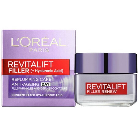 L'Oréal, Paris Revitalift Rellenador HA, Crema de Día, 50ml