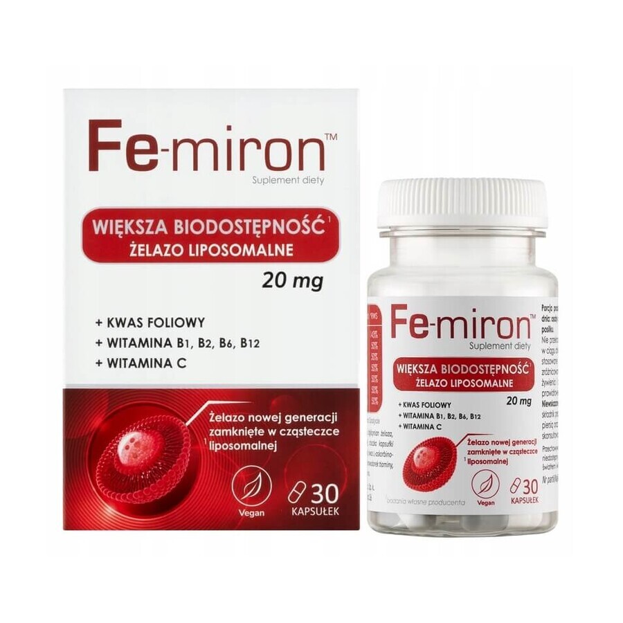 Fe-miron, 30 capsules