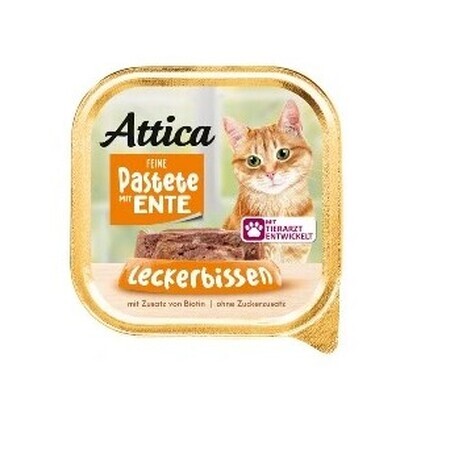 Attica, Entenpastete für Katzen, 100g