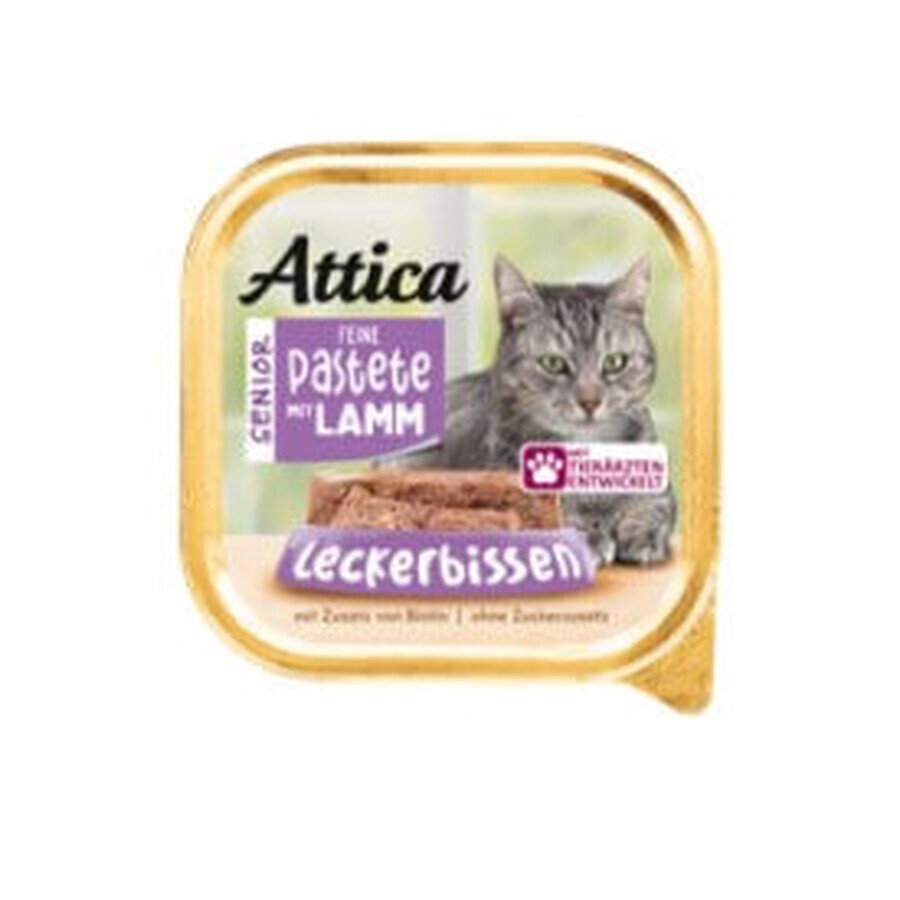 Attica, Senior, Wet cat food, lamb, 100g