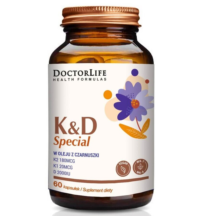 Doctor Life K amp; D Special în ulei de chimen supliment alimentar, 60 capsule