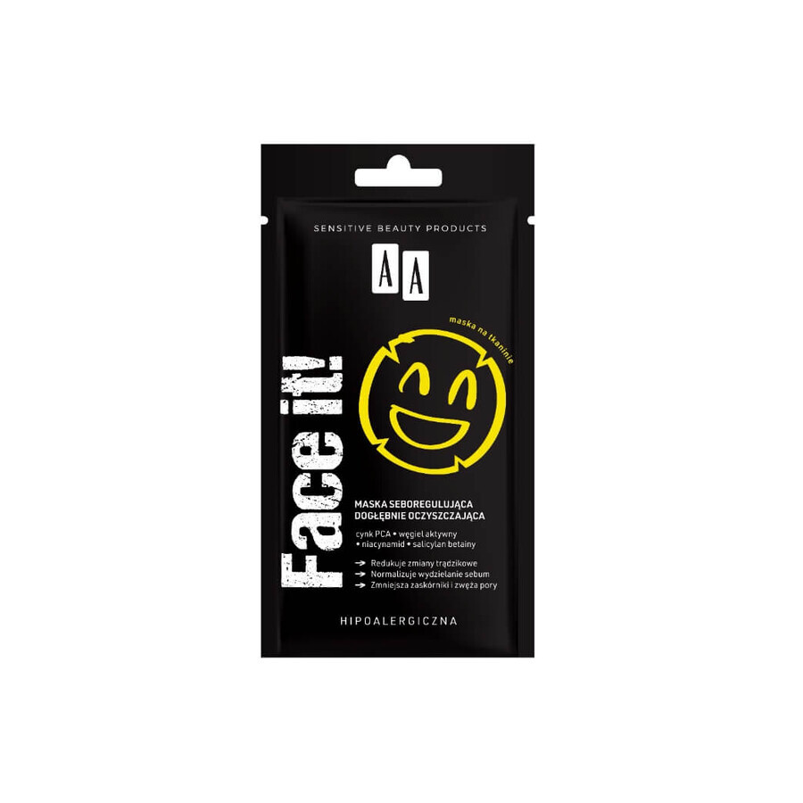 AA Face It, mască de curățare profundă pentru seboreglare, 18 ml