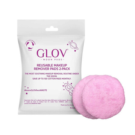 Glov Moon Pads Herbruikbare Reinigingsdoekjes, 2 stuks