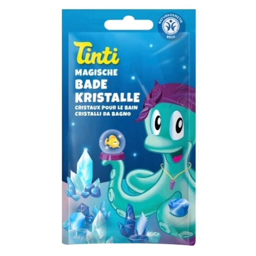 Tinti, Aditiv de baie pentru copii, cristale, albastru, 60 g