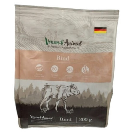 Venandi Animal, Hrană uscată, vită, 300g