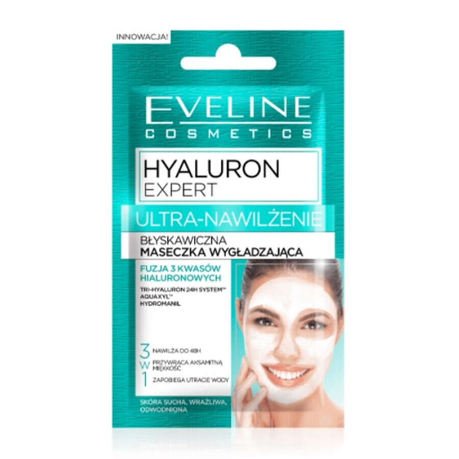 Eveline, Hyaluron Expert Ultra-Nawilenie, Mască de netezire, 7 ml