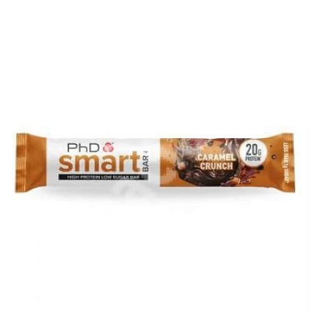 Baton proteic PhD Smart Bar caramel crunch, 64 g, PhD Nutrition