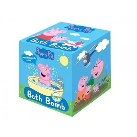 Boule de bain pétillante Peppa Pig Framboise, 165g