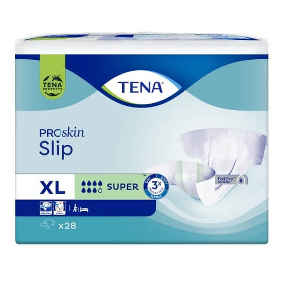 Scutece Tena Slip ProSkin super XL, 28 buc - Viață lungă!