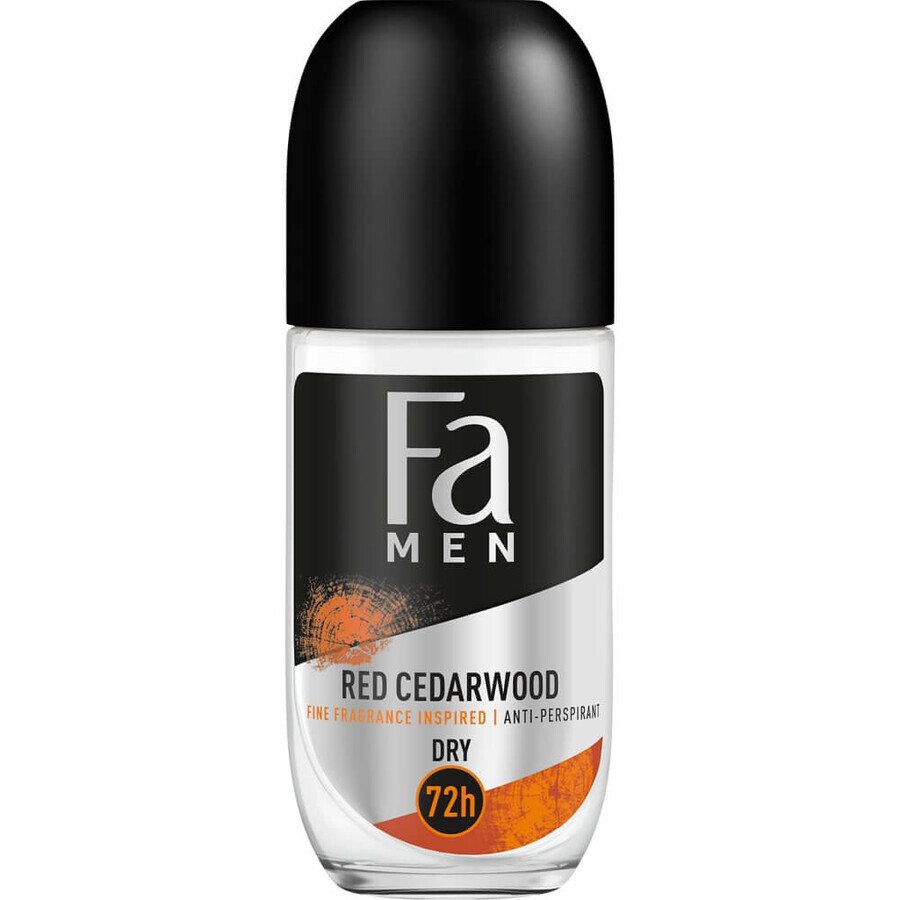 Fa Men Red Cedarwood 72h Antiperspirant Bullet cu note lemnoase de cedru roșu, 50ml