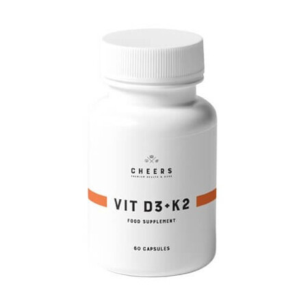 Cheers Vitamina D3+K2, 60 capsule