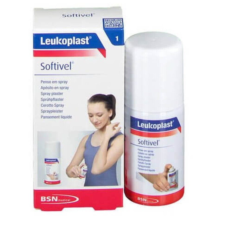 Leukoplast, Softivel Plasters, Spray, 30 ml - Utilisation à long terme !