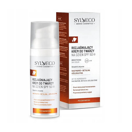 Sylveco Dermo Cremă de zi decolorantă SPF 50, 50 ml