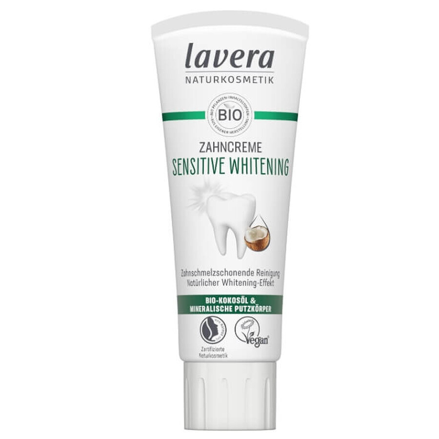 Lavera Sensitive Whitening tandpasta, 75 ml