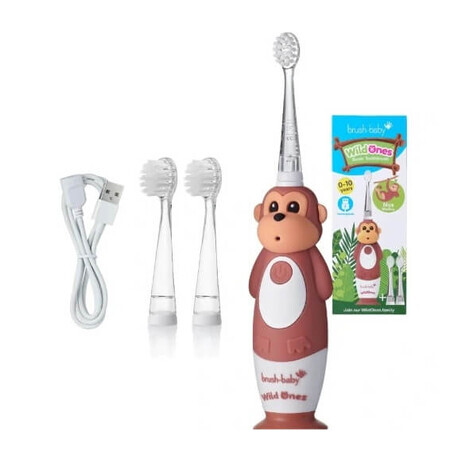 Brush-Baby Wildones Spazzolino sonico per bambini da 0 a 10 anni Mappe