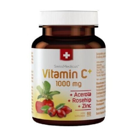 SwissMedicus Vitamina C+ 1000mg, 60 capsule