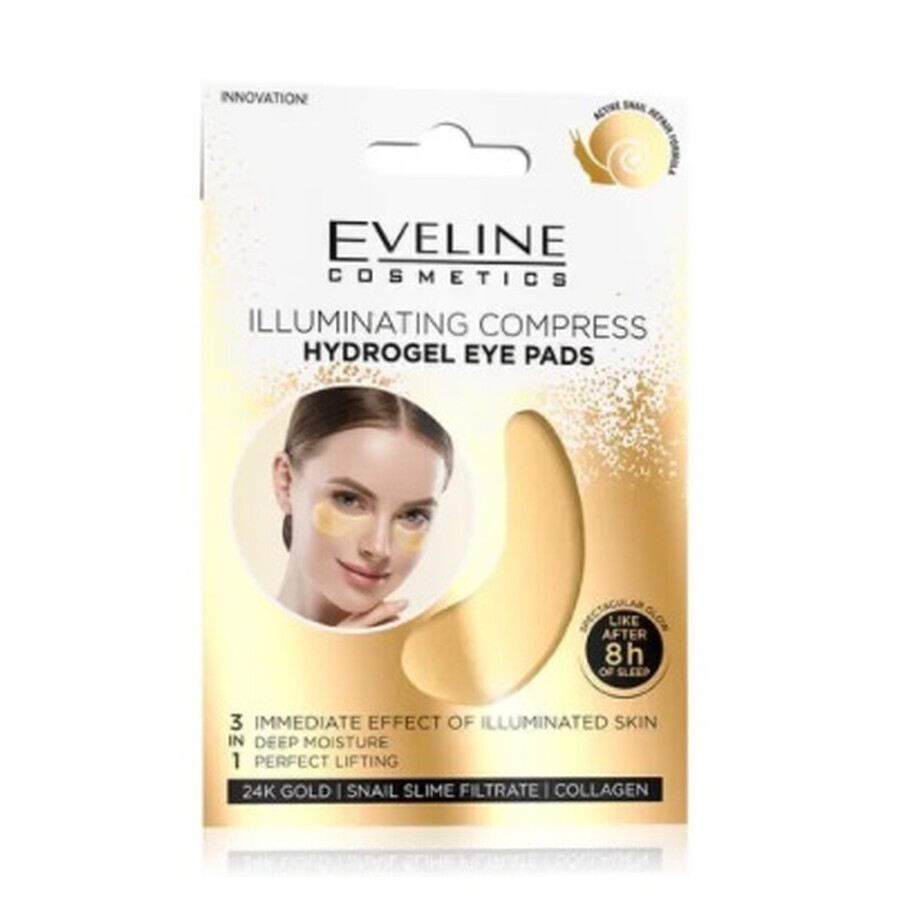 Eveline, parches oculares Hydroel, compresa dilatadora, 2 piezas