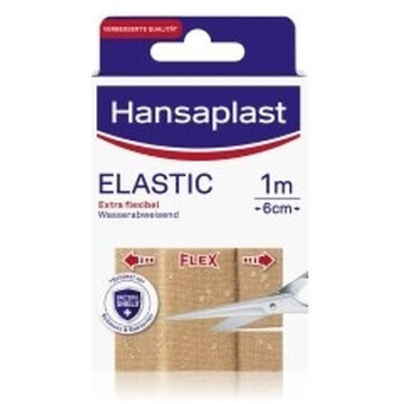 Hansaplast, Elastic, Plasturi 1m x6cm, 10 bucăți