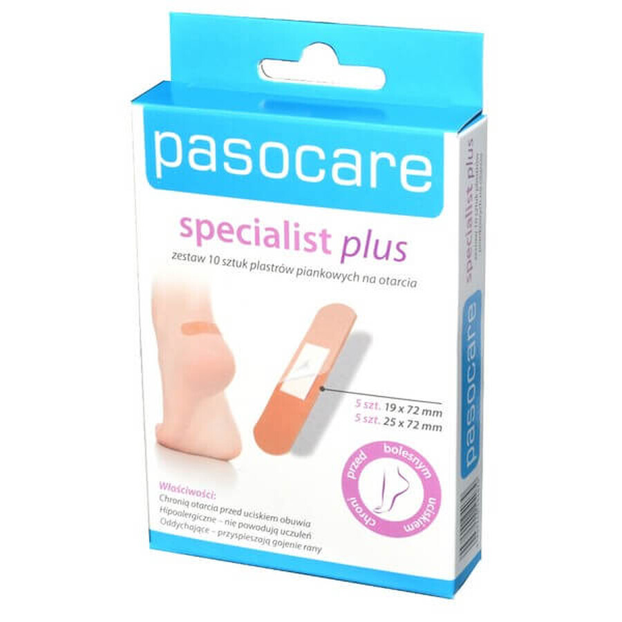 Pasocare Specialist Plus Abrasion Patch, set, 10 bucăți - Durată lungă de viață!