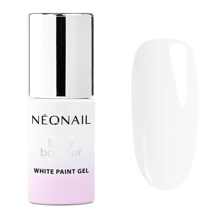 NeoNail Baby Boomer White Paint Gel Biay el to zdobie, 6.5ml