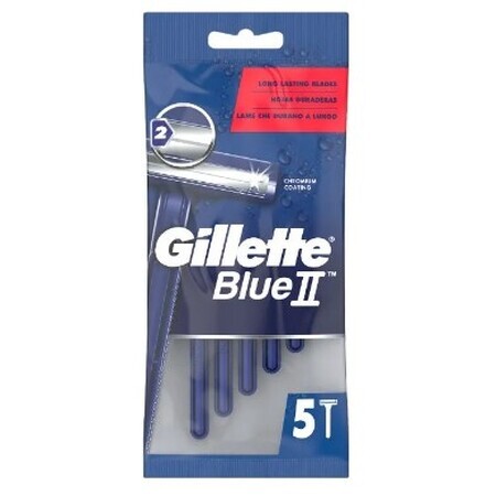 Gillette, Blue II, Aparate de ras de unică folosință, 5 bucăți