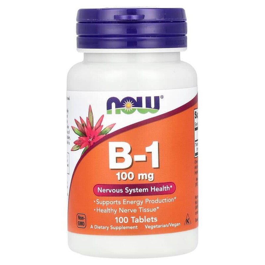 Vitamin B-1, 100 mg, 100 tablets, Now Foods