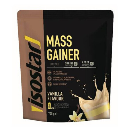 Mass Gainer eiwitpoeder met vanillesmaak, 700 g, Isostar