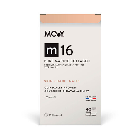 Collagene marino puro con vitamina C m16, 303 g, Molecules of Youth