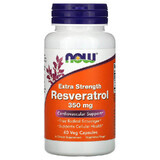 Resveratrol Forte, 350 mg, 60 gélules végétales, Now Foods