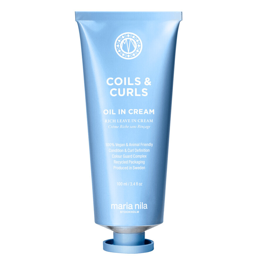 Crema leave-in pentru definirea buclelor Coils&Curls, 100 ml, Maria Nila