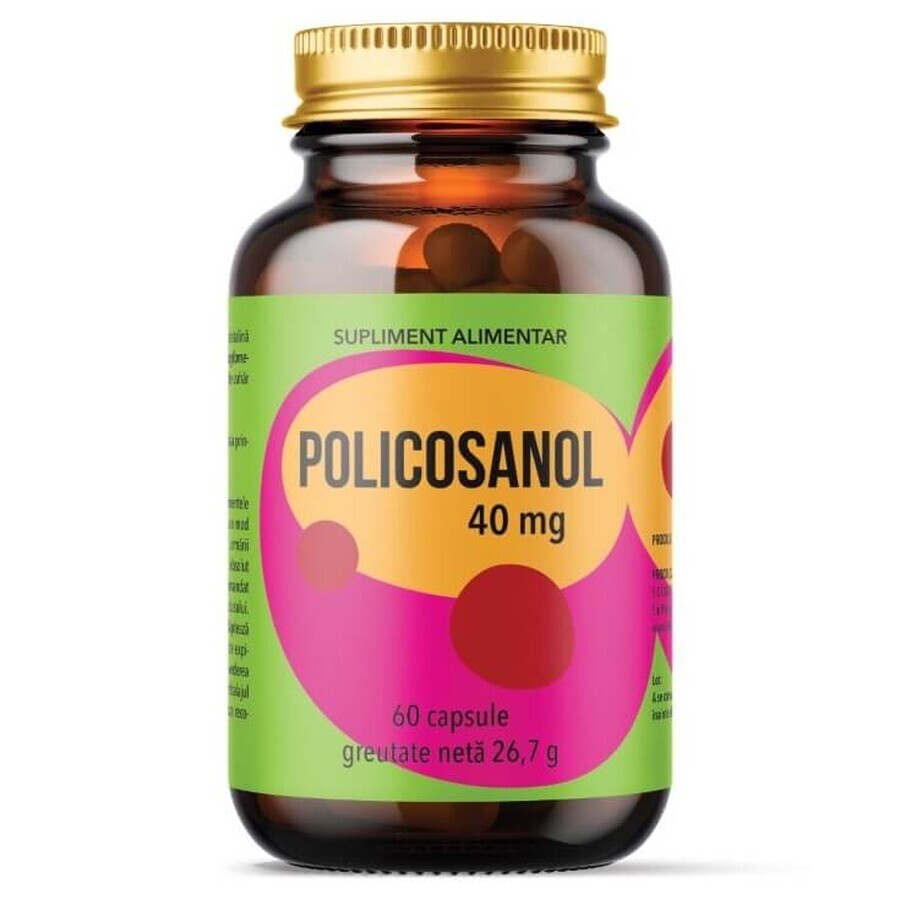 Policosanol, 40 mg, 60 capsules, Remedia Laboratories