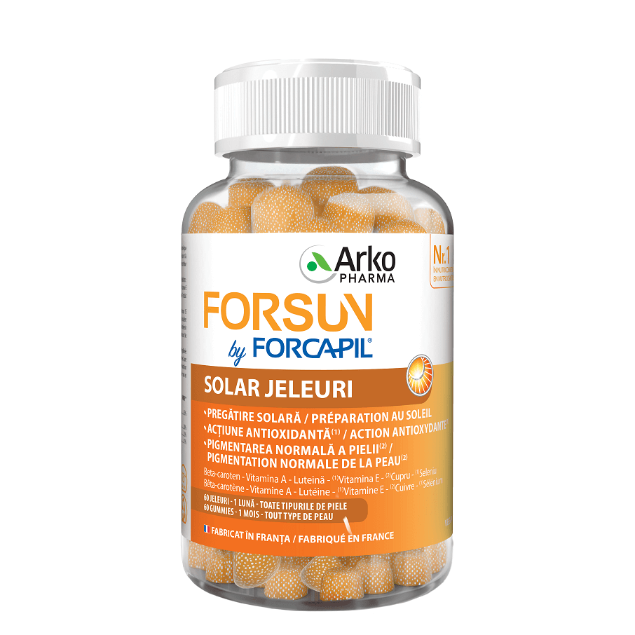 Forcapil Forsun Solar, 60 jeleuri, Arkopharma