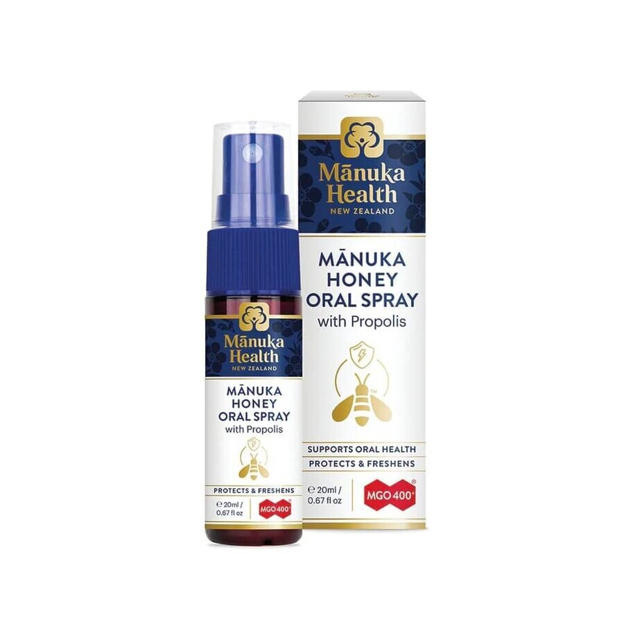 Mondspray met Manuka honing MGO 400 en propolis, 20 ml, Apiland