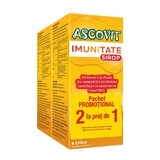 Verpakking Ascovit Immuniteitssiroop, 15 ml + 15 ml, Perrigo