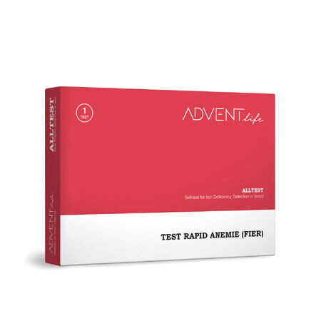 Test rápido de anemia (carencia de Fe), 1 unidad, Advent Life