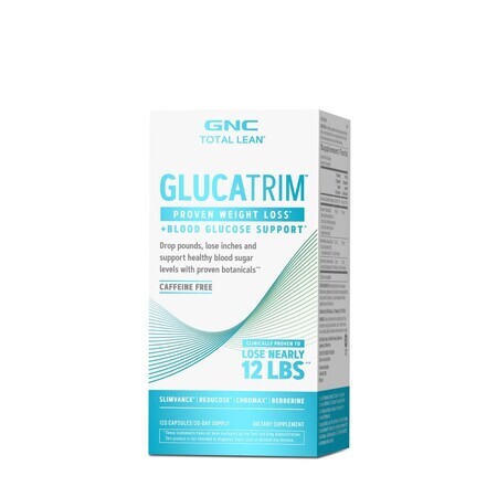 Gnc Total Lean Lean Glucatrim Proven Weight Loss + Blood Glucose Support, Advanced Weight Loss Formula, 120 Cps