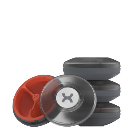 Promixx Core Pill Case Graphite, Cutie Pentru Depozitare Suplimente Magnetica