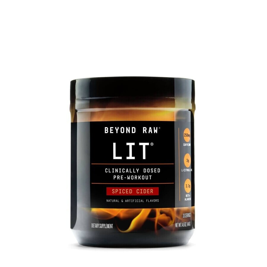 Gnc Beyond Raw Lit, Formula Pre-workout, Cu Aroma De Spiced Cider , 414 G