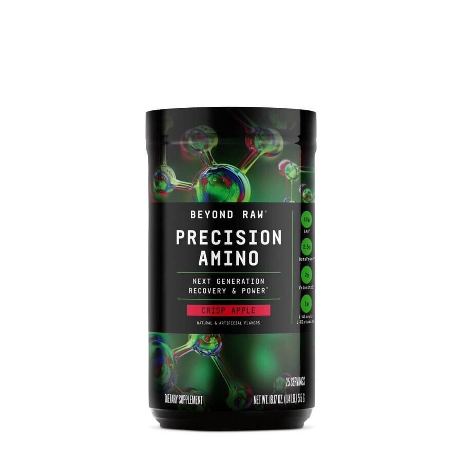 Gnc Beyond Raw Precision Amino, Aminoácidos Sabor Manzana, 515 G