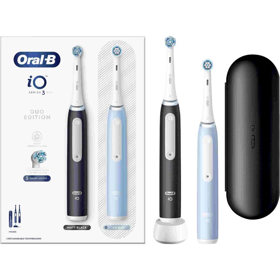 Oral B EK Duo iO Seria 3 Negru și albastru