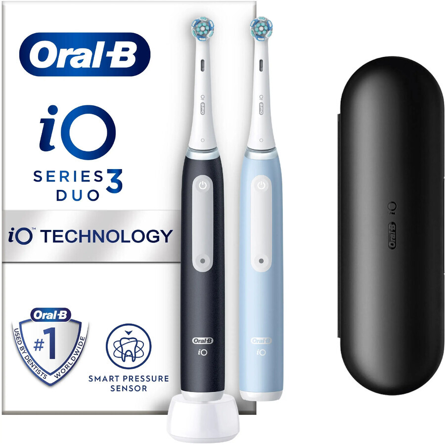 Oral B EK Duo iO Seria 3 Negru și albastru