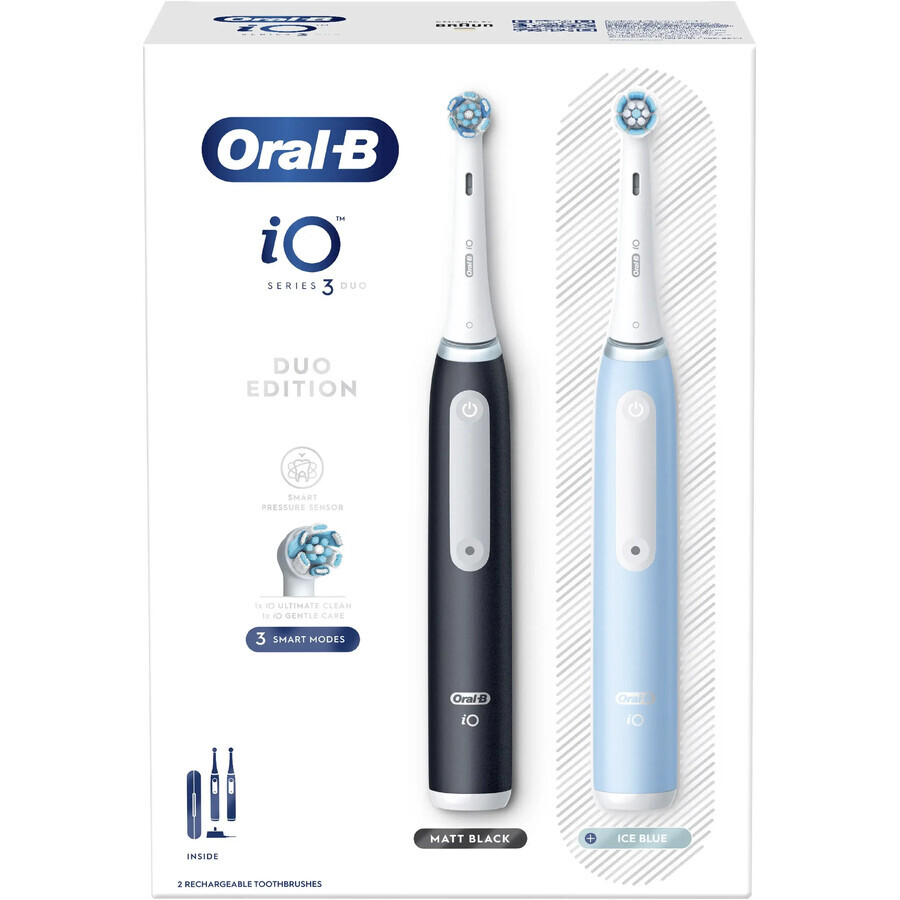 Oral B EK Duo iO Seria 3 Negru și albastru