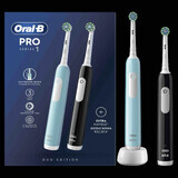 Oral-B EK Duo Pro Series 1 Negru& Albastru caribian