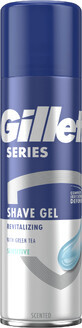 Gillette Series Gel de bărbierit revitalizant pentru bărbați cu ceai verde 200 ml