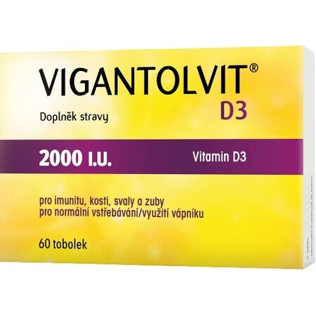 Vigantolvit D3 2000 IE 60 harde capsules